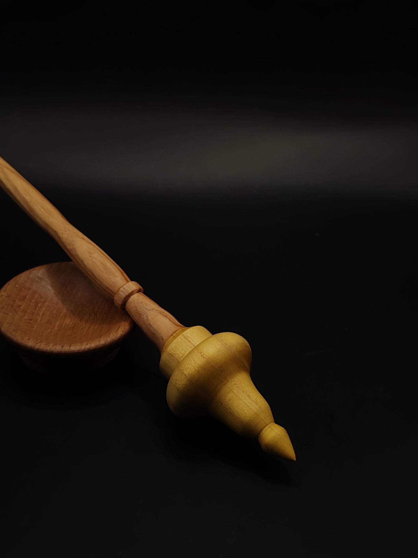 Support Spindle Set 30g 1.06oz 26cm 10.24in Ash Shaft Mulberry Whorl Beech Bowl