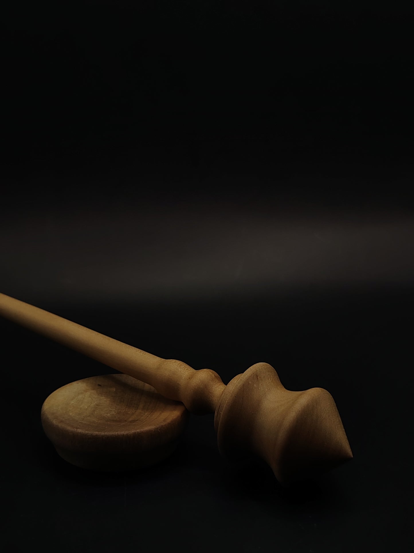 Support Spindle Set 17g 0.60oz 22.5cm 8.86in Pear Wood Grey Walnut Bowl