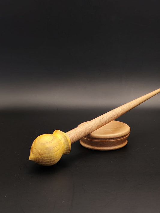 Support Spindle Set: Mulberry & Beech (22.5 cm / 8.86 inches, 17 g / 0.60 oz) with Pear Support Bowl