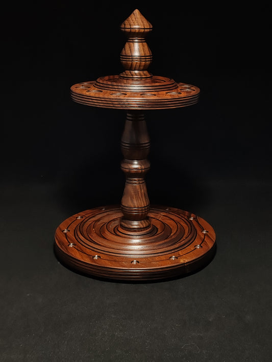 Private listing spindle stand made using walnut wood 100% walnut