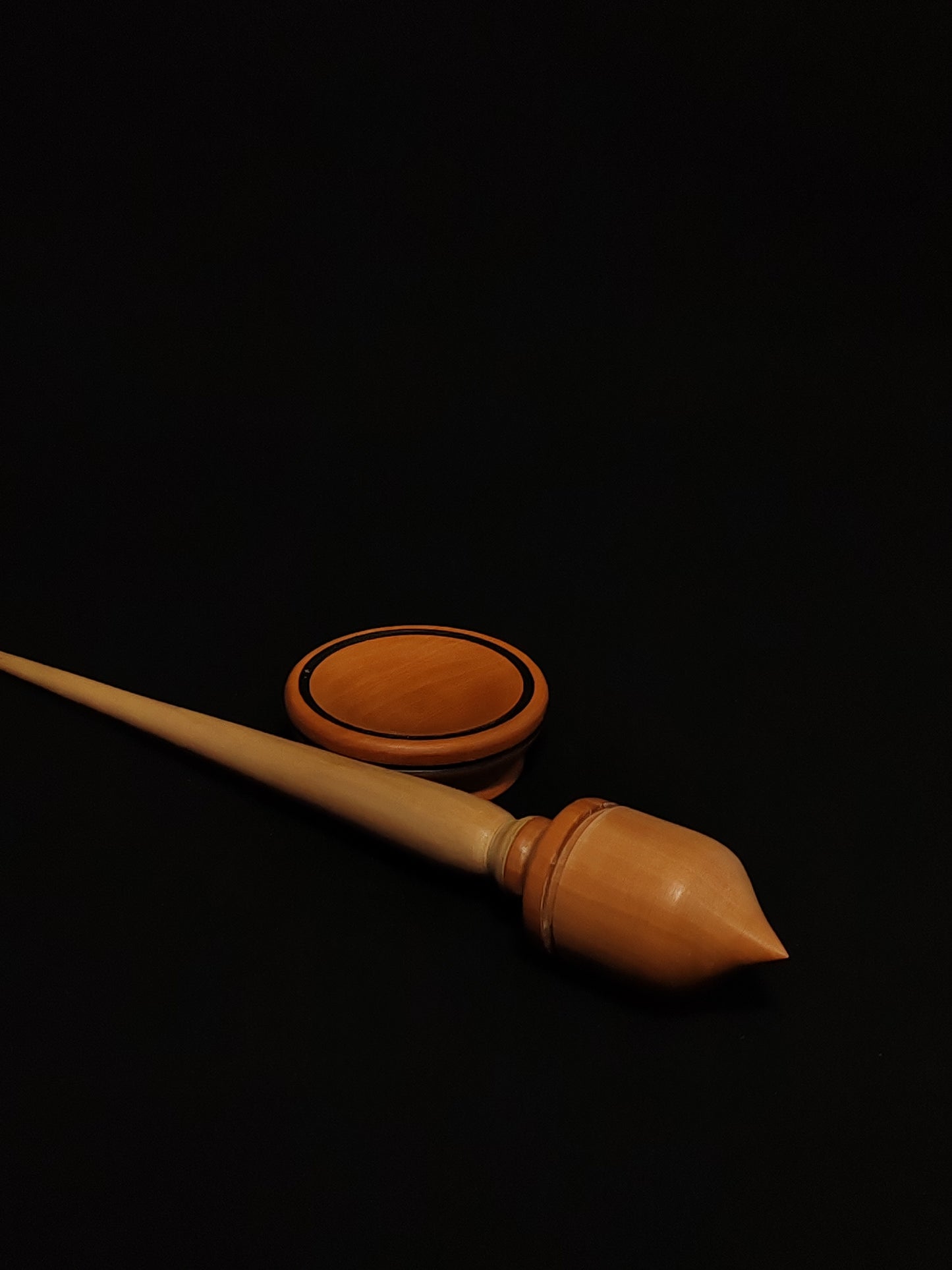 Support Spindle Set: Sycamore and Pear (26 cm / 10.24 inches, 25 g / 0.88 oz) with Pear Support Bowl