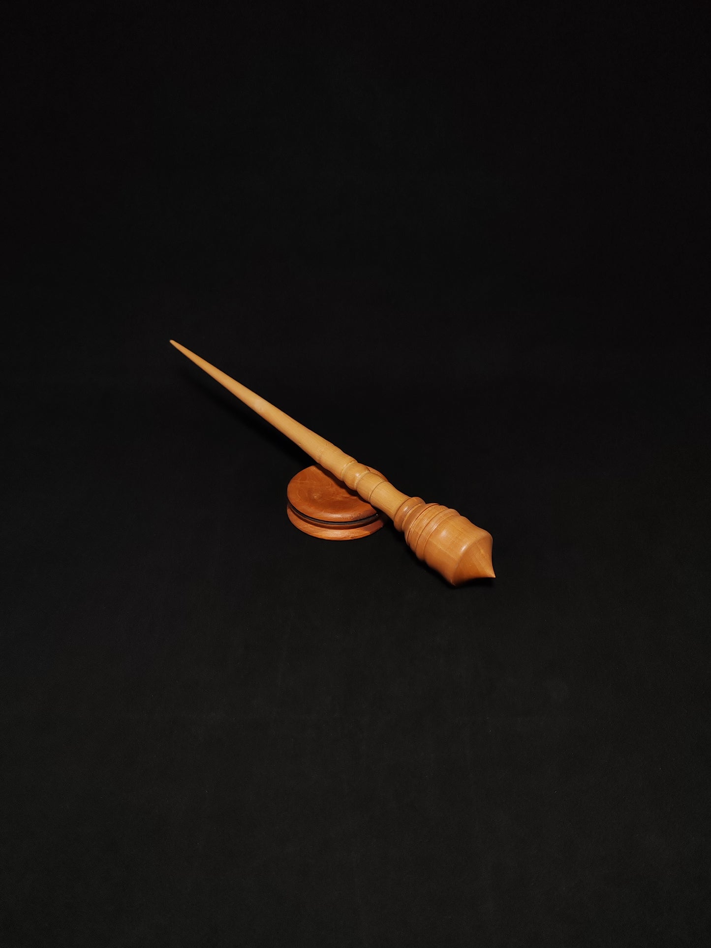 Support Spindle Set: Pear Wood (28 cm / 11.02 inches, 28 g / 0.99 oz) with Pear Support Bowl