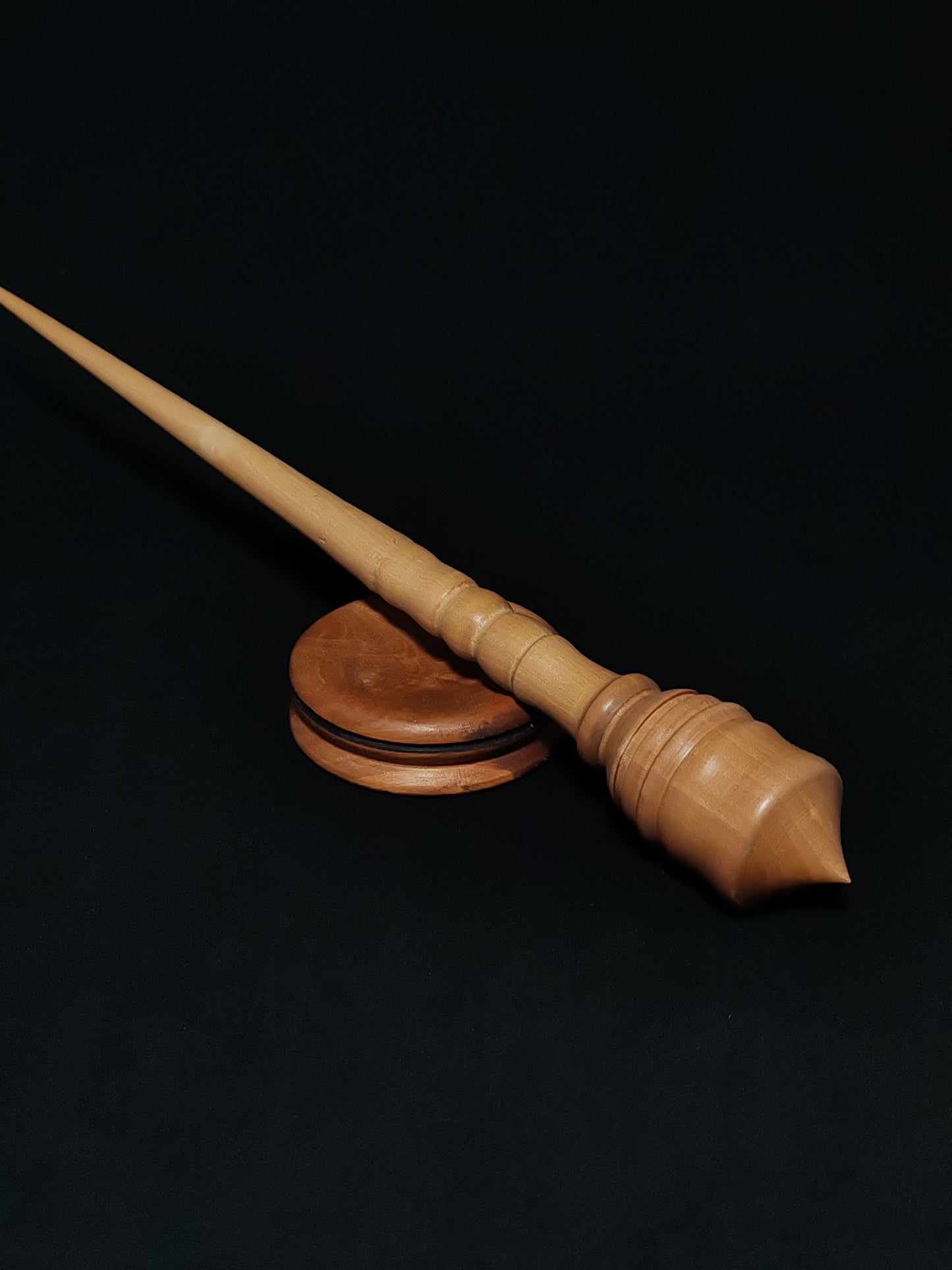 Support Spindle Set: Pear Wood (28 cm / 11.02 inches, 28 g / 0.99 oz) with Pear Support Bowl