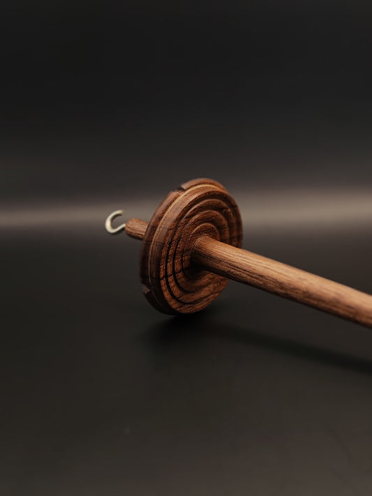 Drop Spindle: Artisan Walnut Wood (26 cm / 26 g) – Perfect for Fine and Medium Yarn Spinning