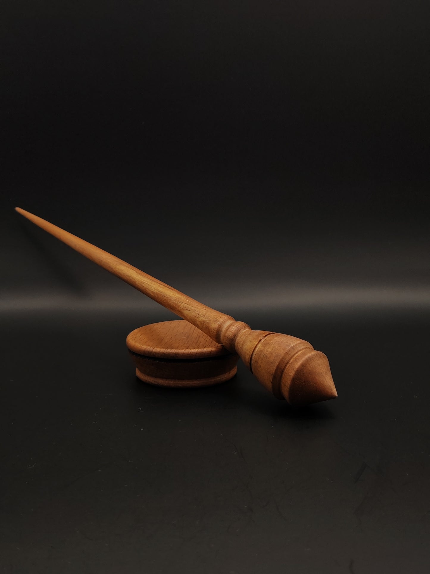 Support Spindle Set: Alder Wood (24.5 cm / 9.65 inches, 16 g / 0.56 oz) with Beech Support Bowl