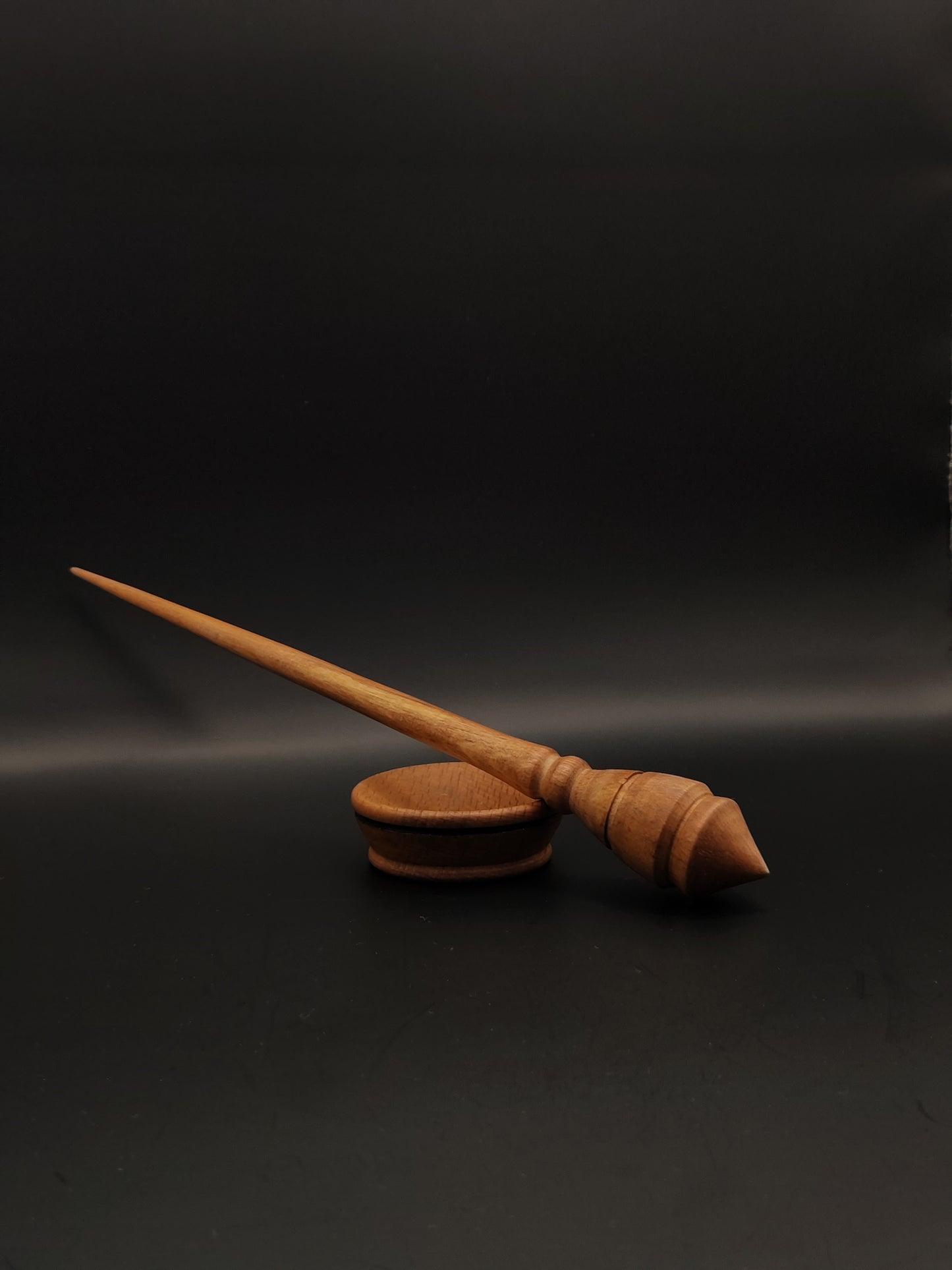 Support Spindle Set: Alder Wood (24.5 cm / 9.65 inches, 16 g / 0.56 oz) with Beech Support Bowl