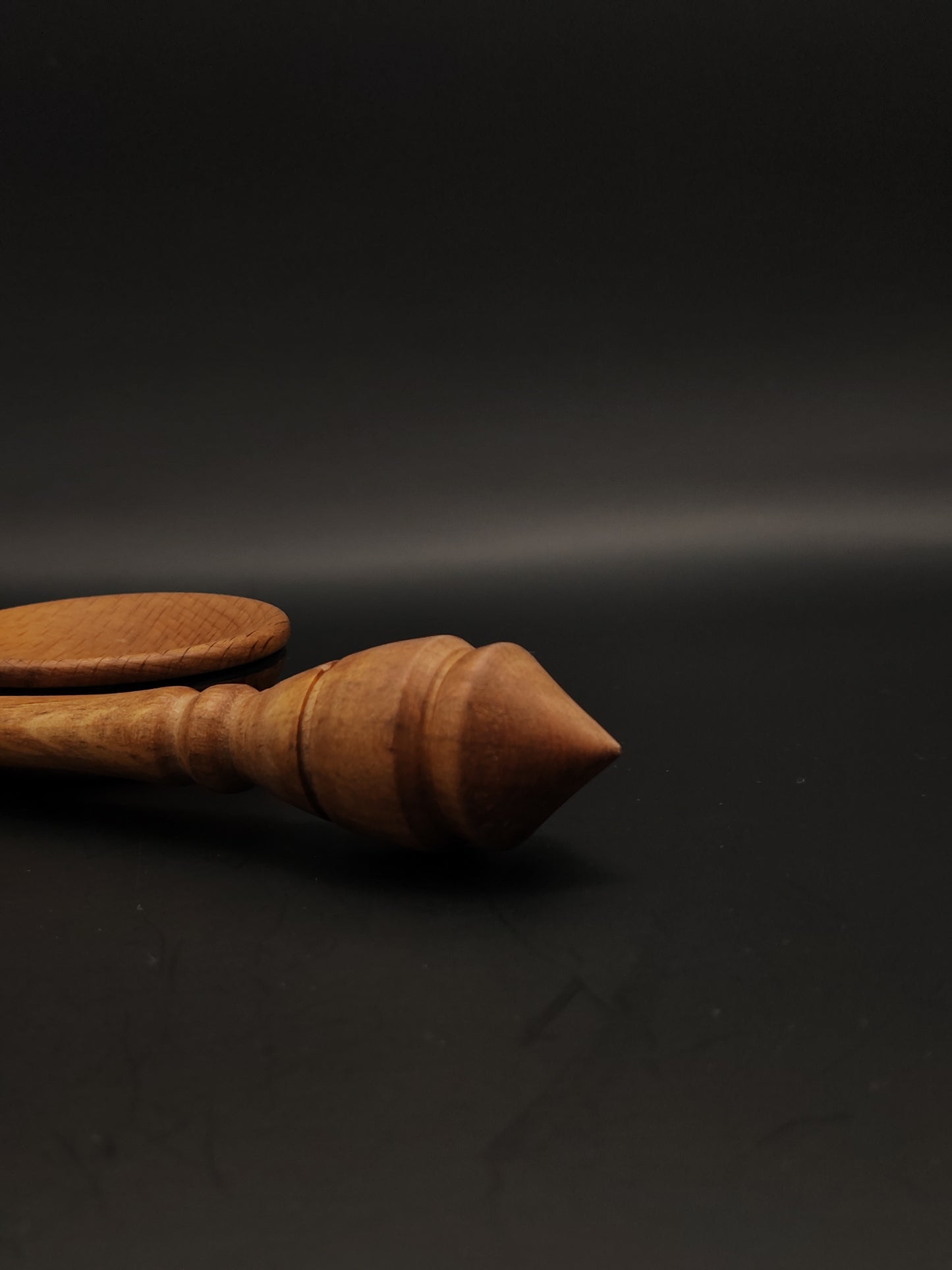 Support Spindle Set: Alder Wood (24.5 cm / 9.65 inches, 16 g / 0.56 oz) with Beech Support Bowl