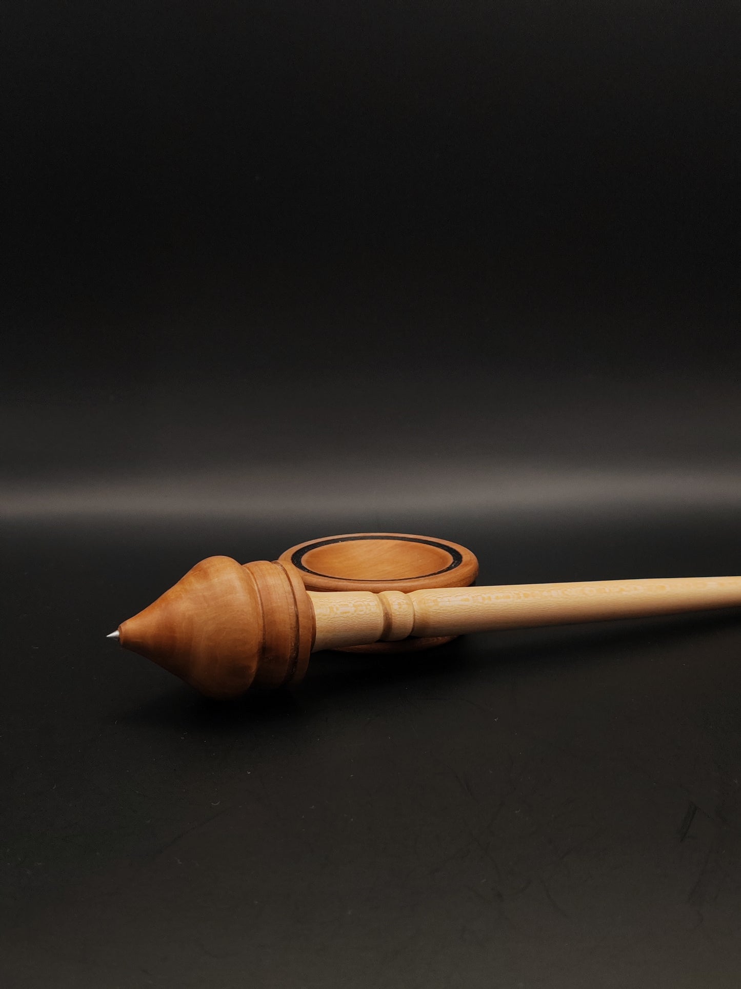 Support Spindle Set: Sycamore and Pear (25 cm / 9.84 inches, 28 g / 0.99 oz) with Pear Support Bowl