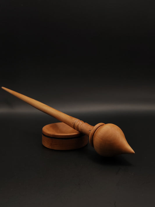 Handcrafted Pear Wood Support Spindle with Pear Bowl