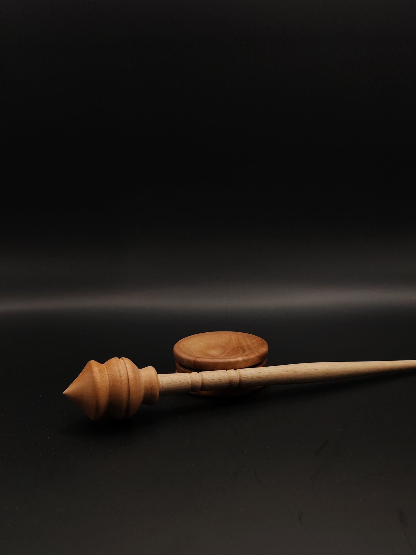 Support Spindle Set: Apple and Beech (25 cm / 9.84 inches, 21 g / 0.74 oz) with Pear Support Bowl