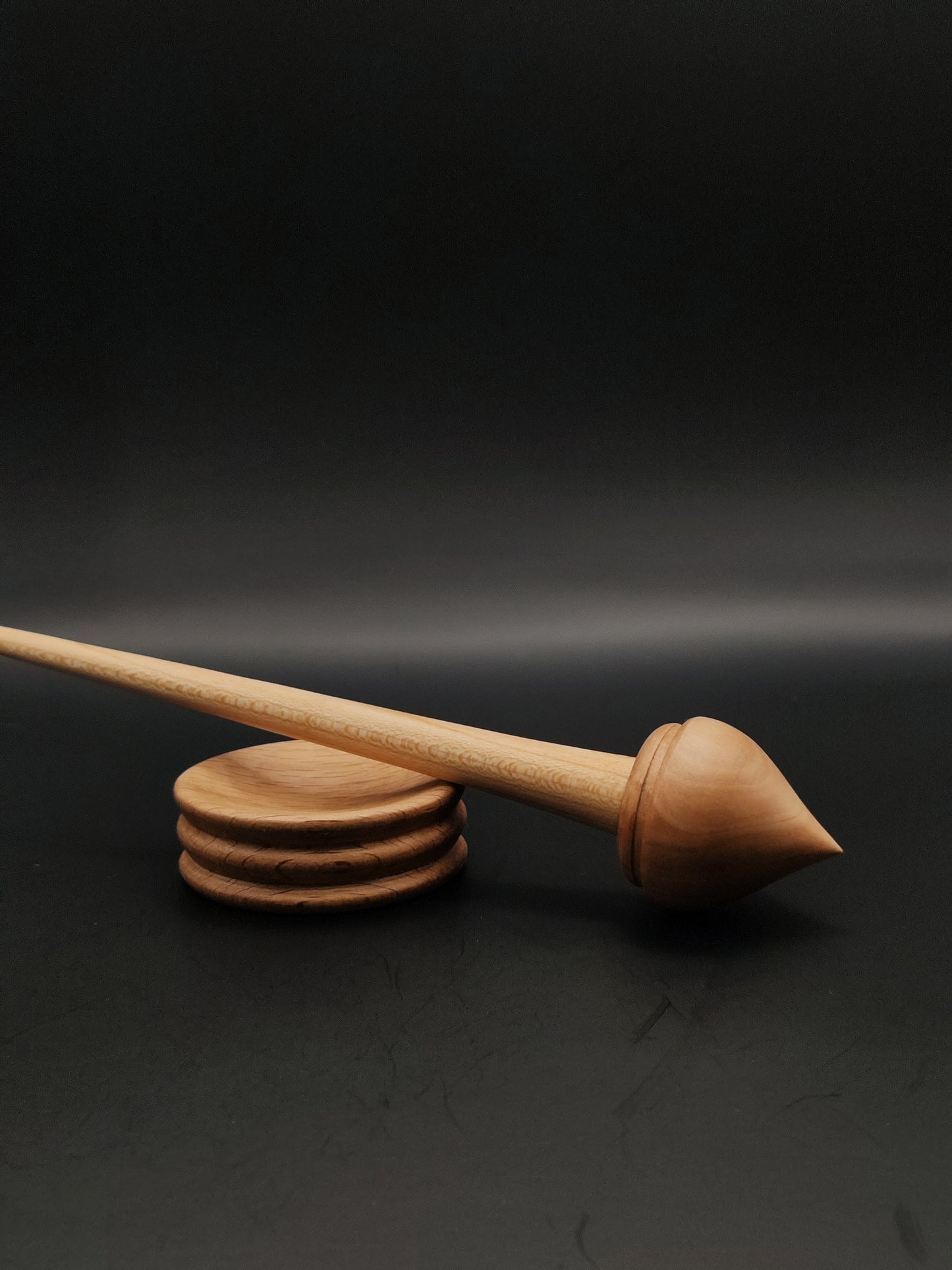 Support Spindle Set: Oak and Beech (22 cm / 8.66 inches, 21 g / 0.74 oz) with Beech Support Bowl