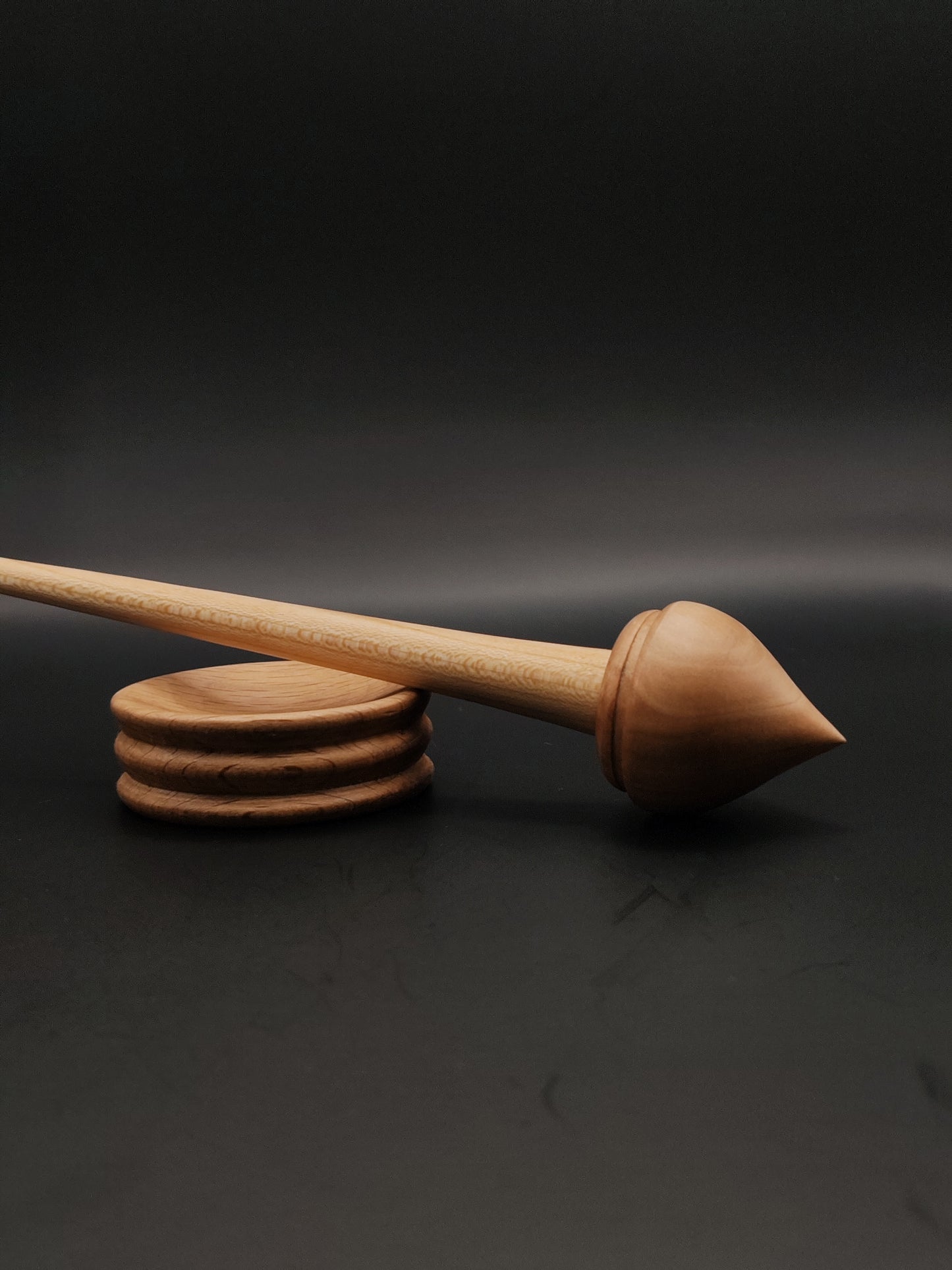 Support Spindle Set: Oak and Beech (22 cm / 8.66 inches, 21 g / 0.74 oz) with Beech Support Bowl