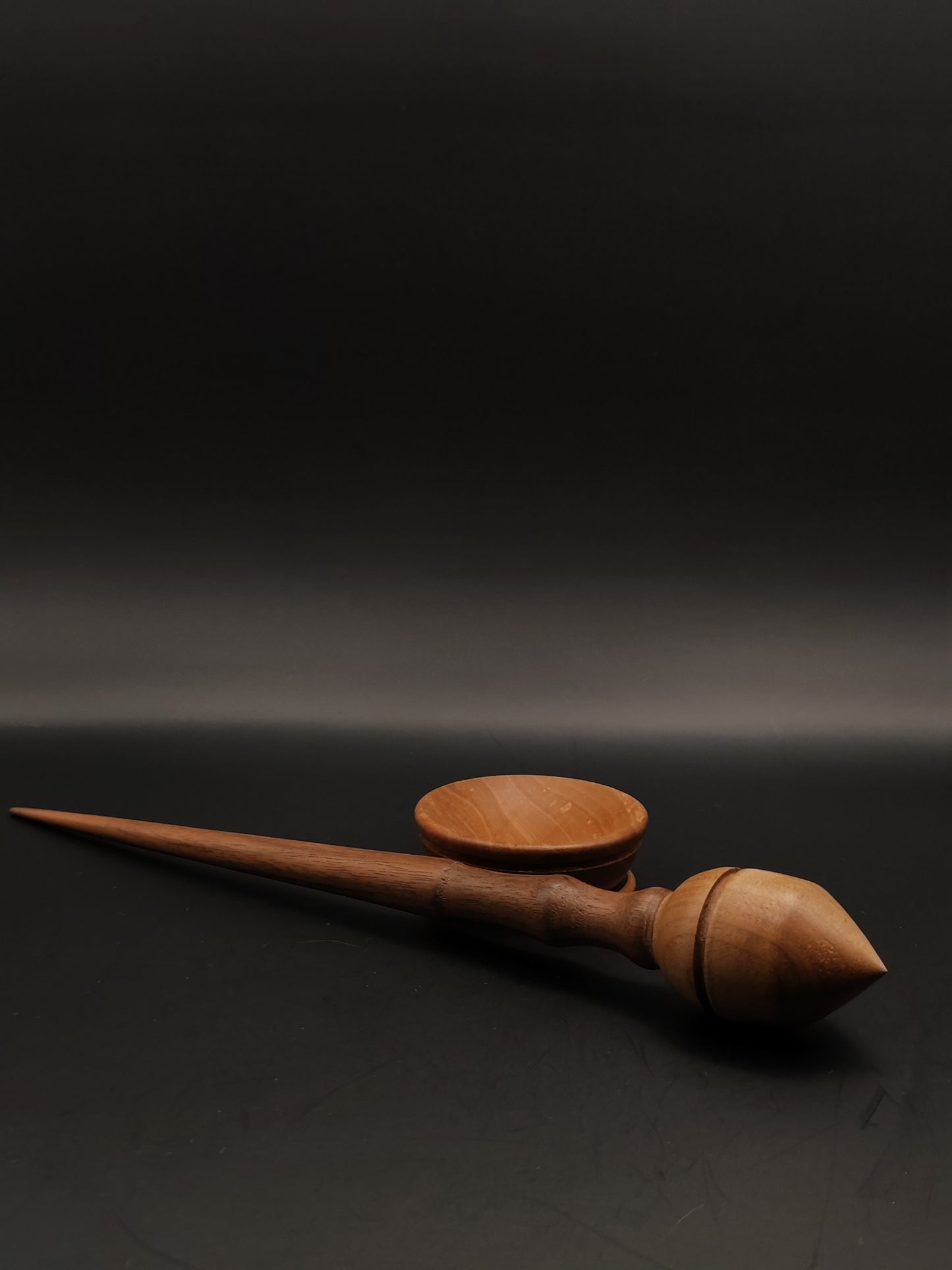 Support Spindle Set: Walnut (23 g / 0.81 oz, 25 cm / 9.84 inches) with Pear Support Bowl