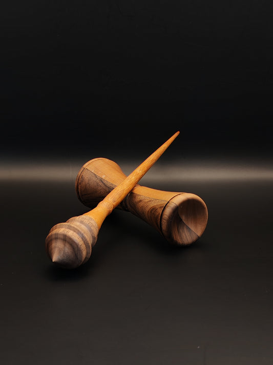 Plum & Walnut Support Spindle Set