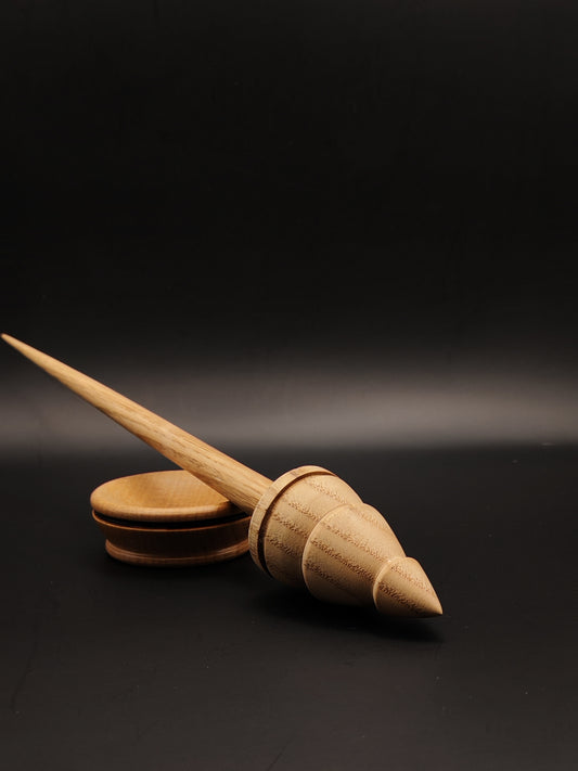 Support Spindle Set: Chestnut & Oak (26 cm / 10.24 in, 27 g / 0.95 oz) with Beech Support Bowl