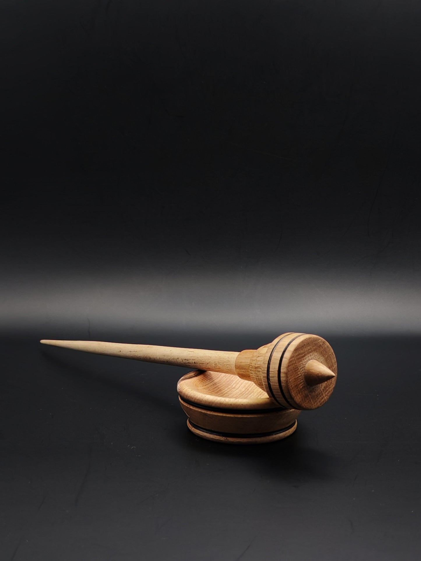 Chestnut & Oak Support Spindle with White Walnut Bowl