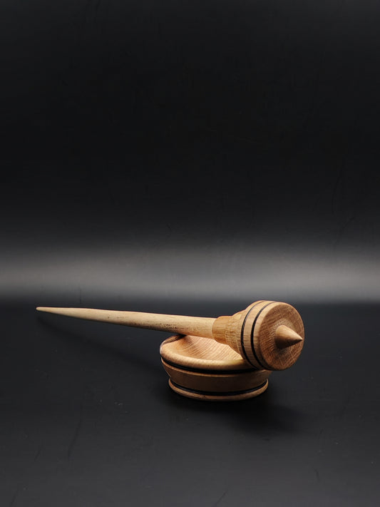 Chestnut & Oak Support Spindle with White Walnut Bowl