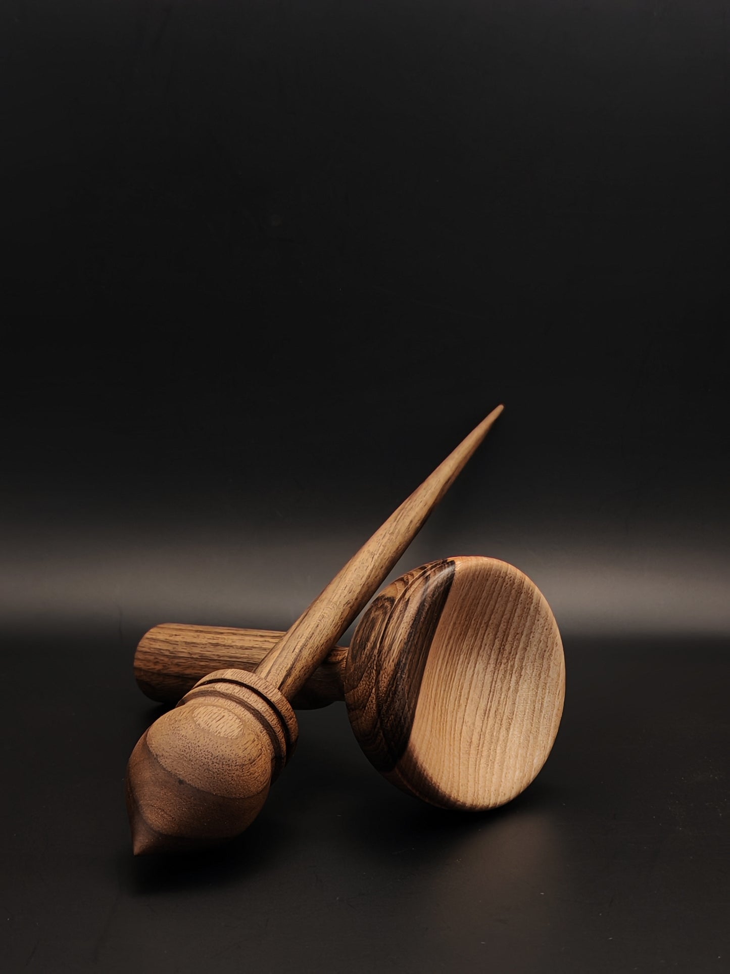 Support Spindle Set: Walnut (27 cm / 33 g) with Walnut Lap Support Bowl