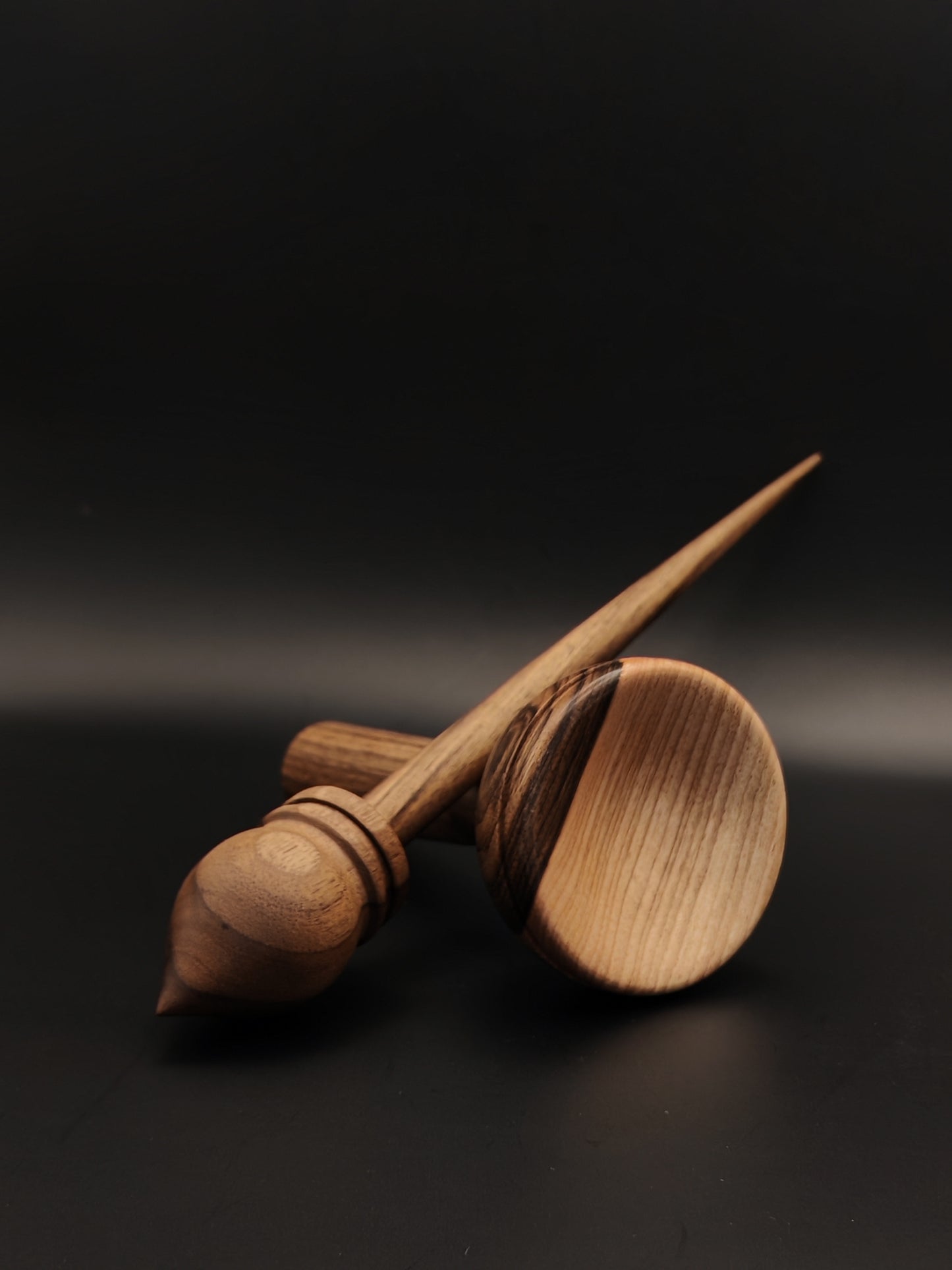 Support Spindle Set: Walnut (27 cm / 33 g) with Walnut Lap Support Bowl