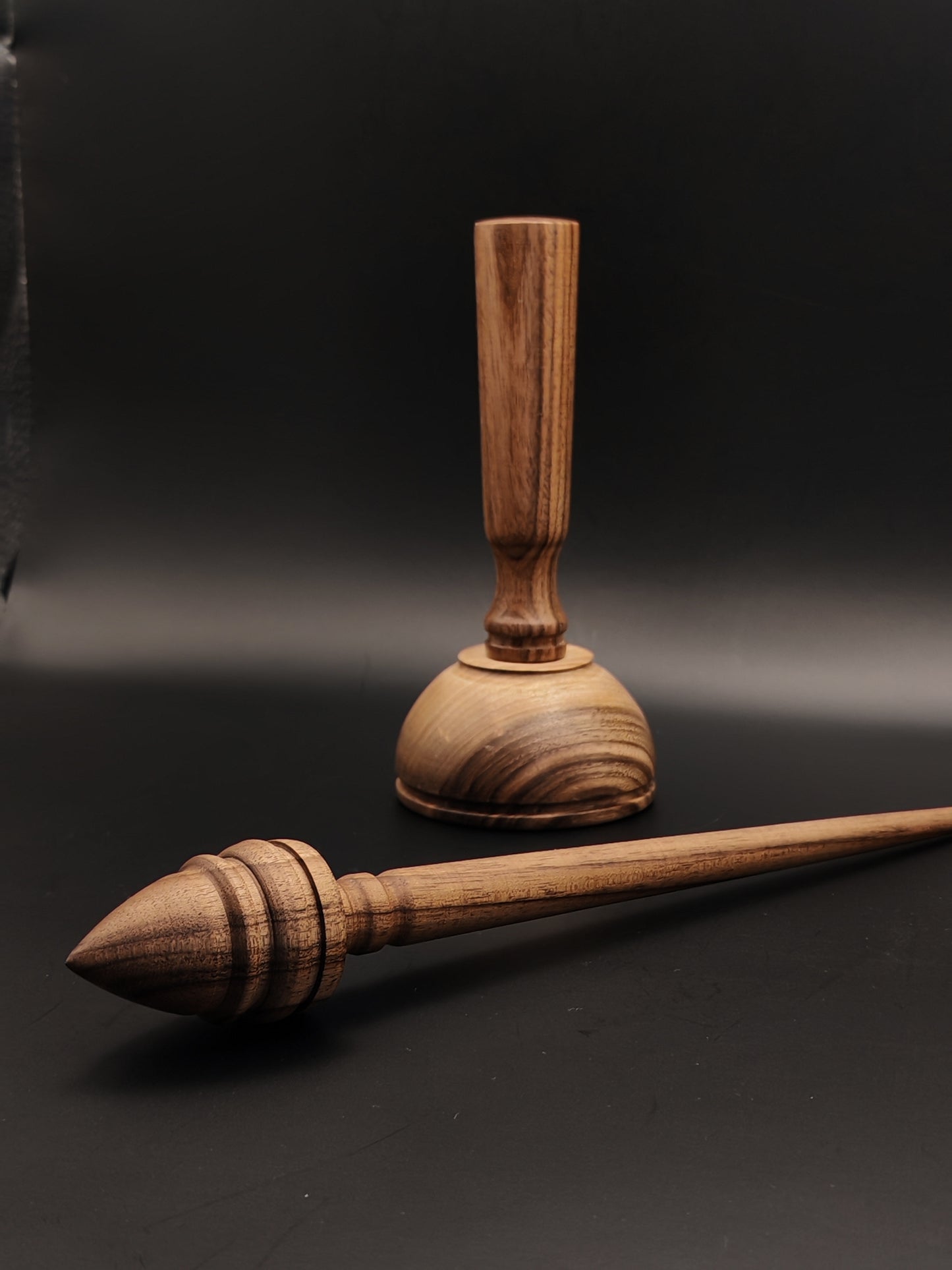 Support Spindle Set: Walnut (26 cm / 28 g) with Walnut Lap Support Bowl