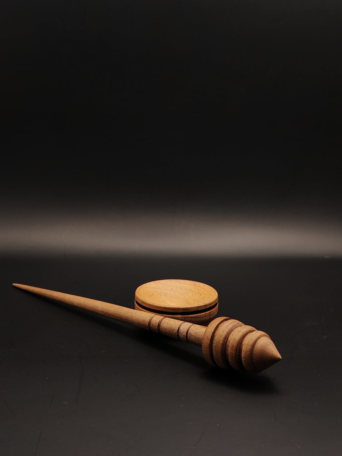 Support Spindle Set: Walnut (24.5 cm / 15 g) with Beech Support Bowl