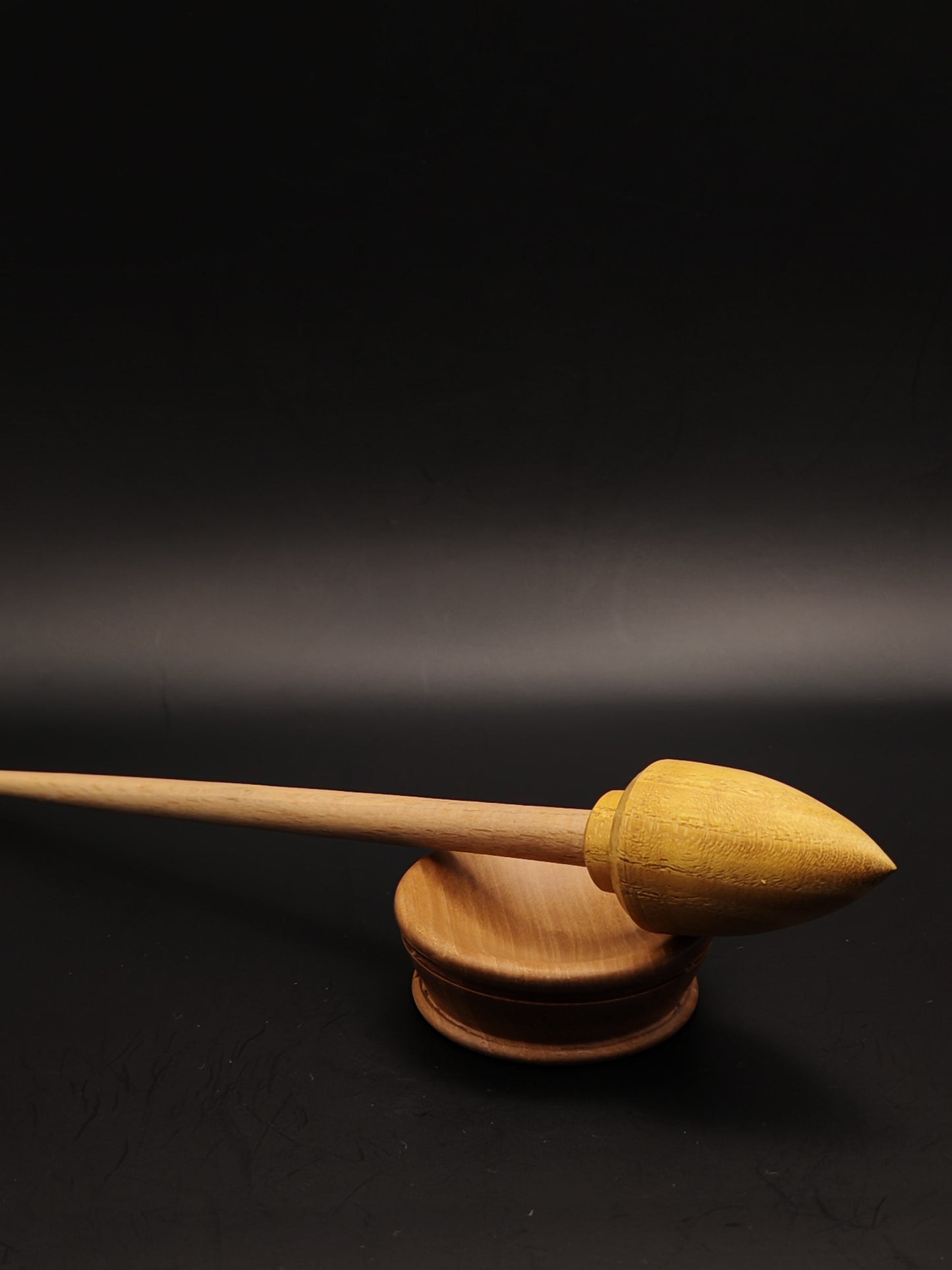 Artisan Mulberry & Beech Support Spindle Set with Pear Bowl - Smooth Spinning