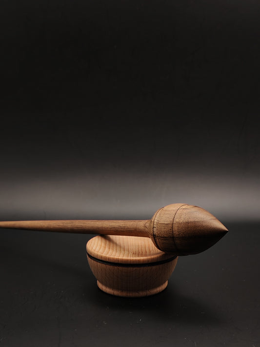 Walnut Support Spindle & Beech Bowl Set