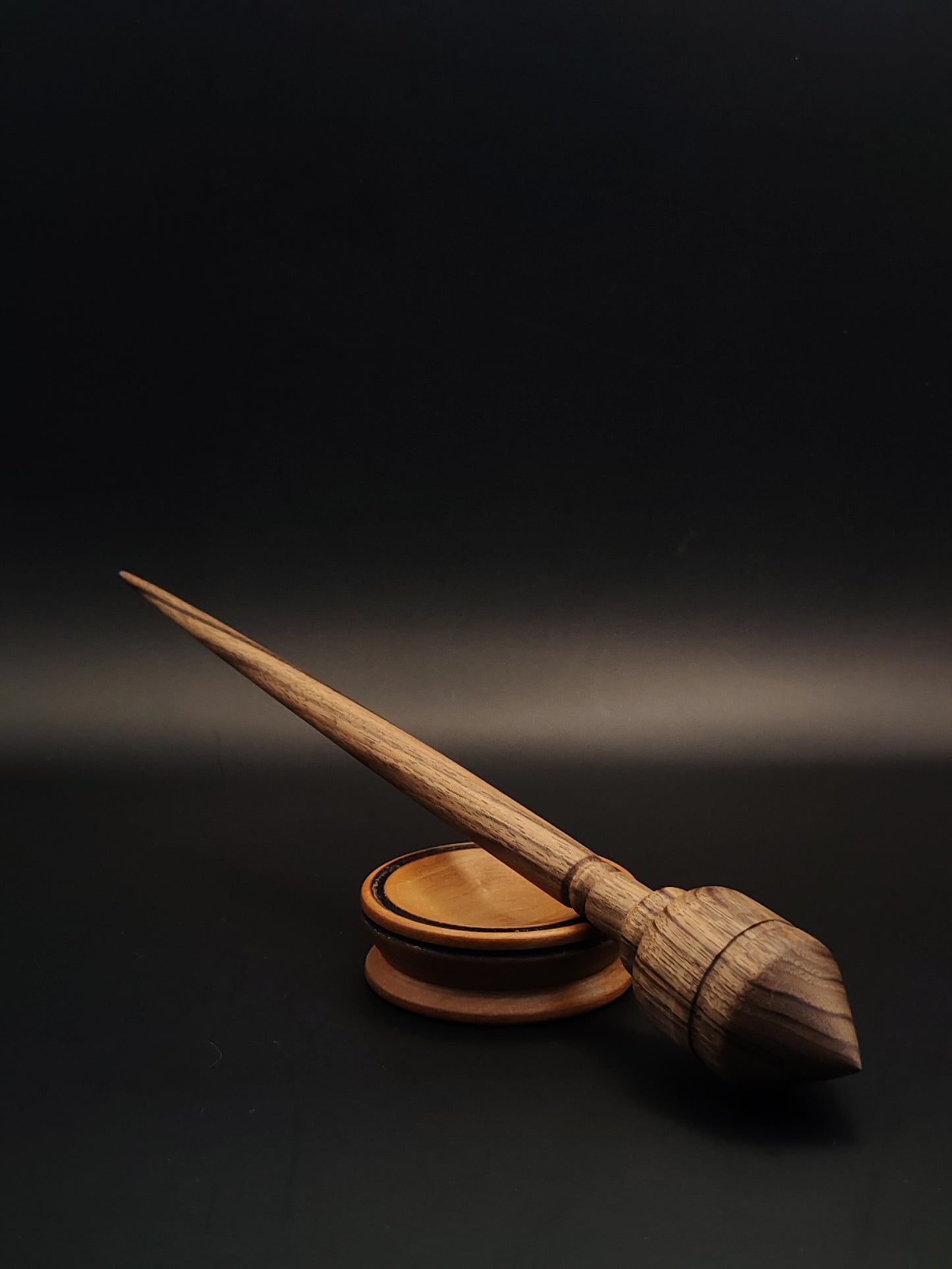 Support Spindle Set: Walnut (26 cm / 28 g) with Pear Support Bowl