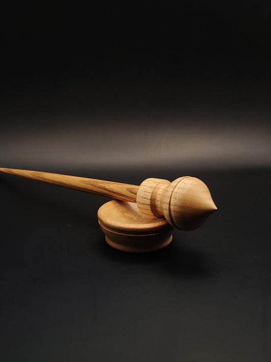 Support Spindle Set: Chestnut & Oak (26 cm / 10.24 inches, 30 g / 1.06 oz) with Beech Support Bowl