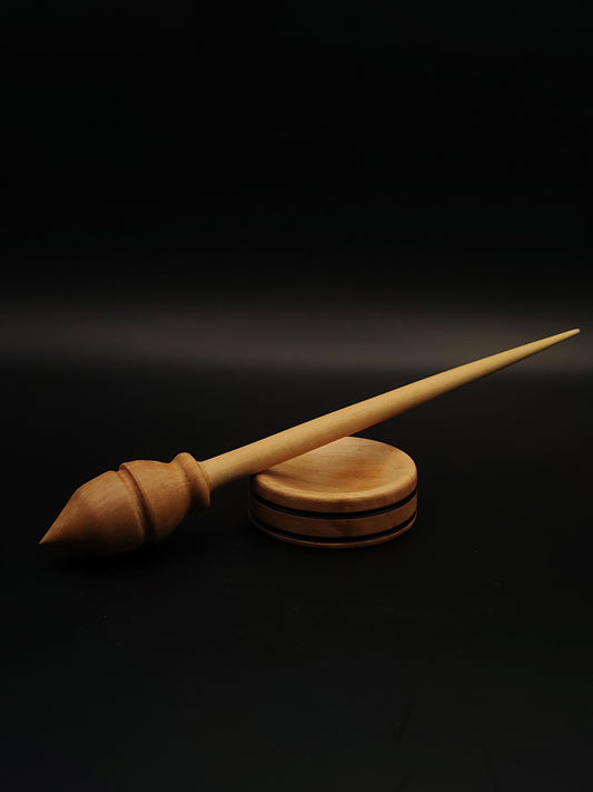 Support Spindle Set: Apple Wood (21 cm / 8.27 in, 15 g / 0.53 oz) with Oak Support Bowl