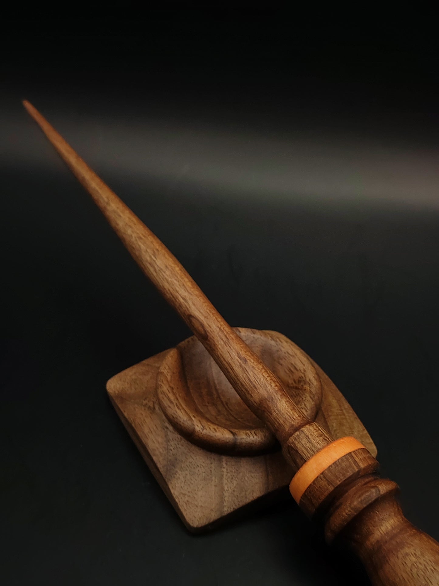 Artisan Support Spindle Set: Walnut & Rosewood (25.5 cm / 10.04 in, 25 g / 0.88 oz) with Walnut Support Bowl