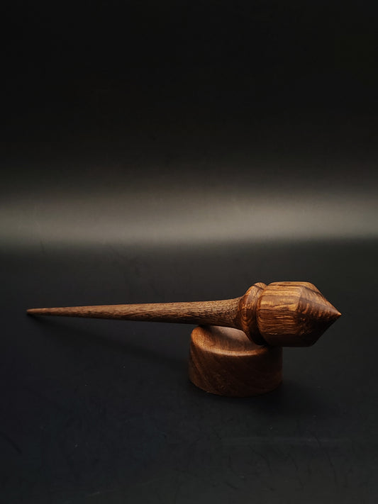 Mini Support Spindle Set: Walnut Wood (15 cm / 5.91 in, 11 g / 0.39 oz) with Tiny Support Bowl