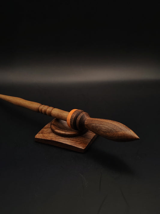 Support Spindle Set: Walnut & Rosewood (26.8 cm / 10.55 in, 22 g / 0.78 oz) with Walnut Support Bowl