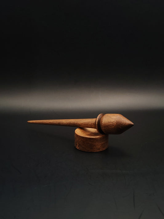 Mini Support Spindle Set: Walnut Wood (15 cm / 5.91 in, 11 g / 0.39 oz) with Tiny Support Bowl