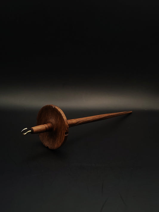 Walnut Drop Spindle – 27g / 0.95oz, 24cm / 9.45in – Hand-Turned Top Whorl Spindle | Organic Wax Finish