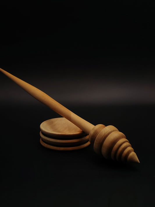 Support Spindle Set: Pear Wood (24 cm / 9.45 in, 18 g / 0.63 oz) with Pear Support Bowl