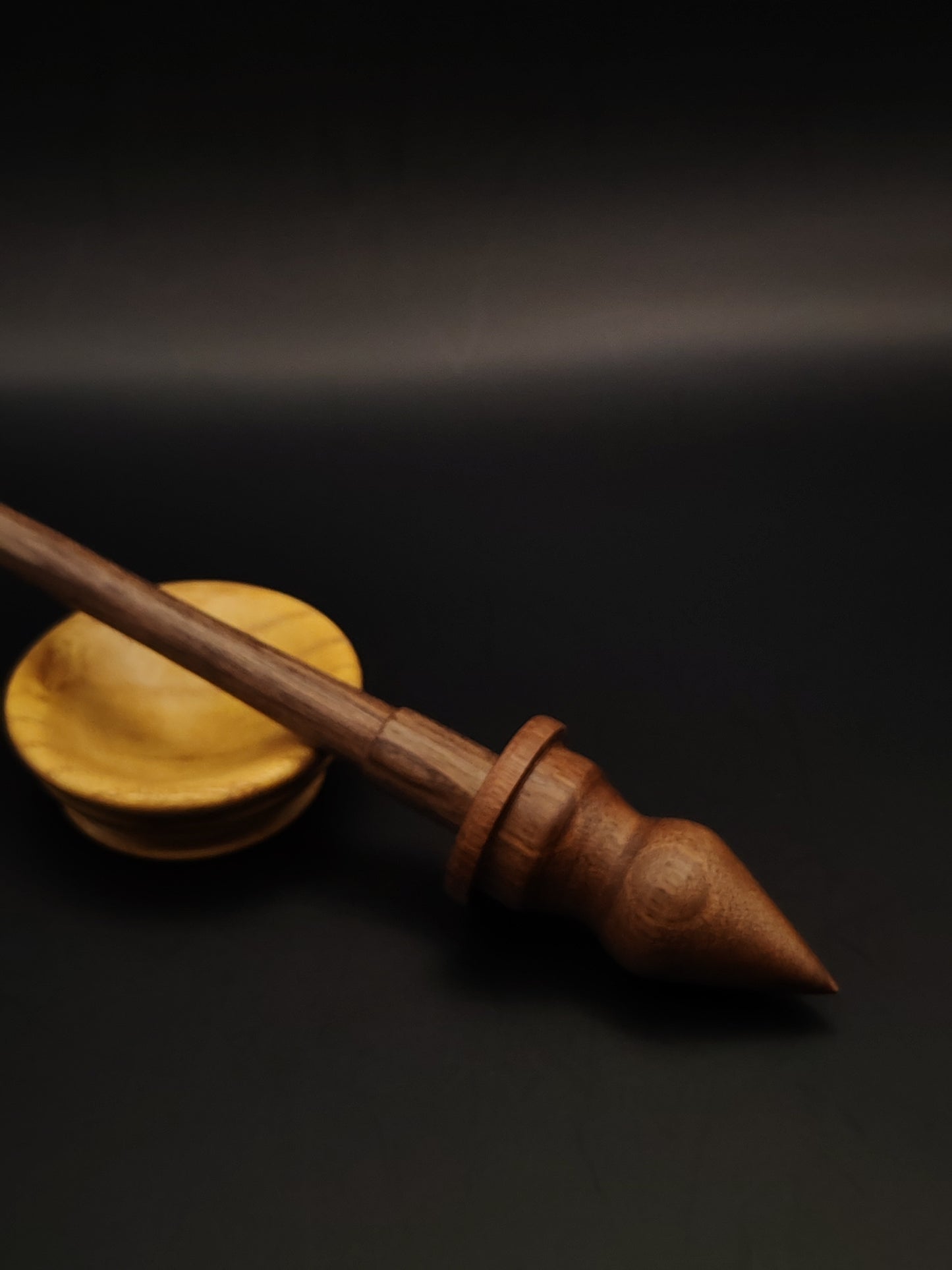 Support Spindle Set: Walnut (23.5 cm / 9.25 in, 19 g / 0.67 oz) with Mulberry Support Bowl