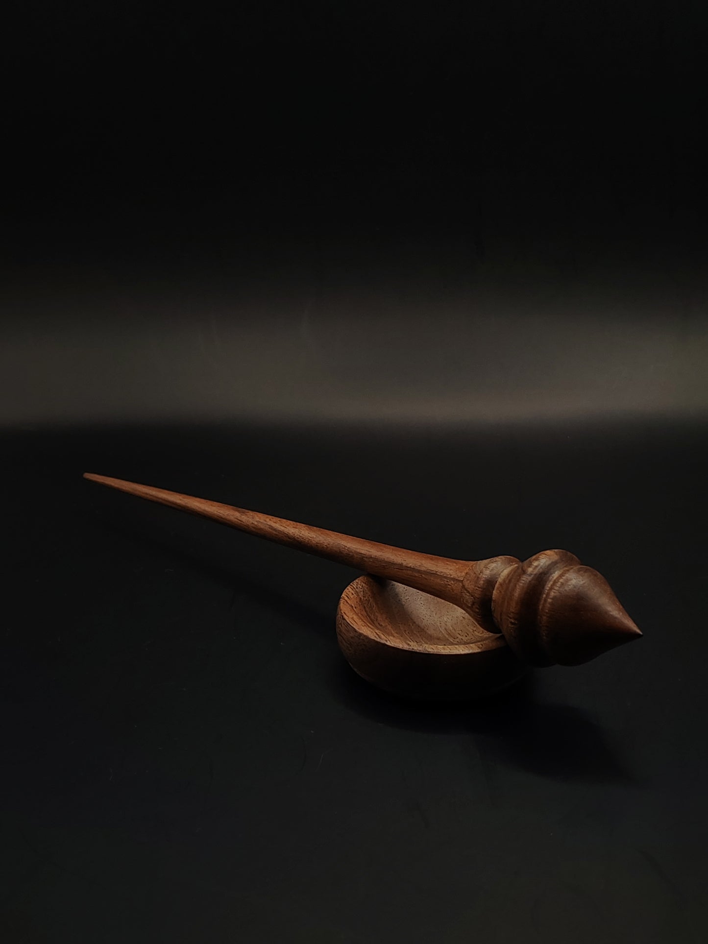 Support Spindle Set: Walnut (23.5 cm / 9.25 in, 18 g / 0.63 oz) with Walnut Support Bowl
