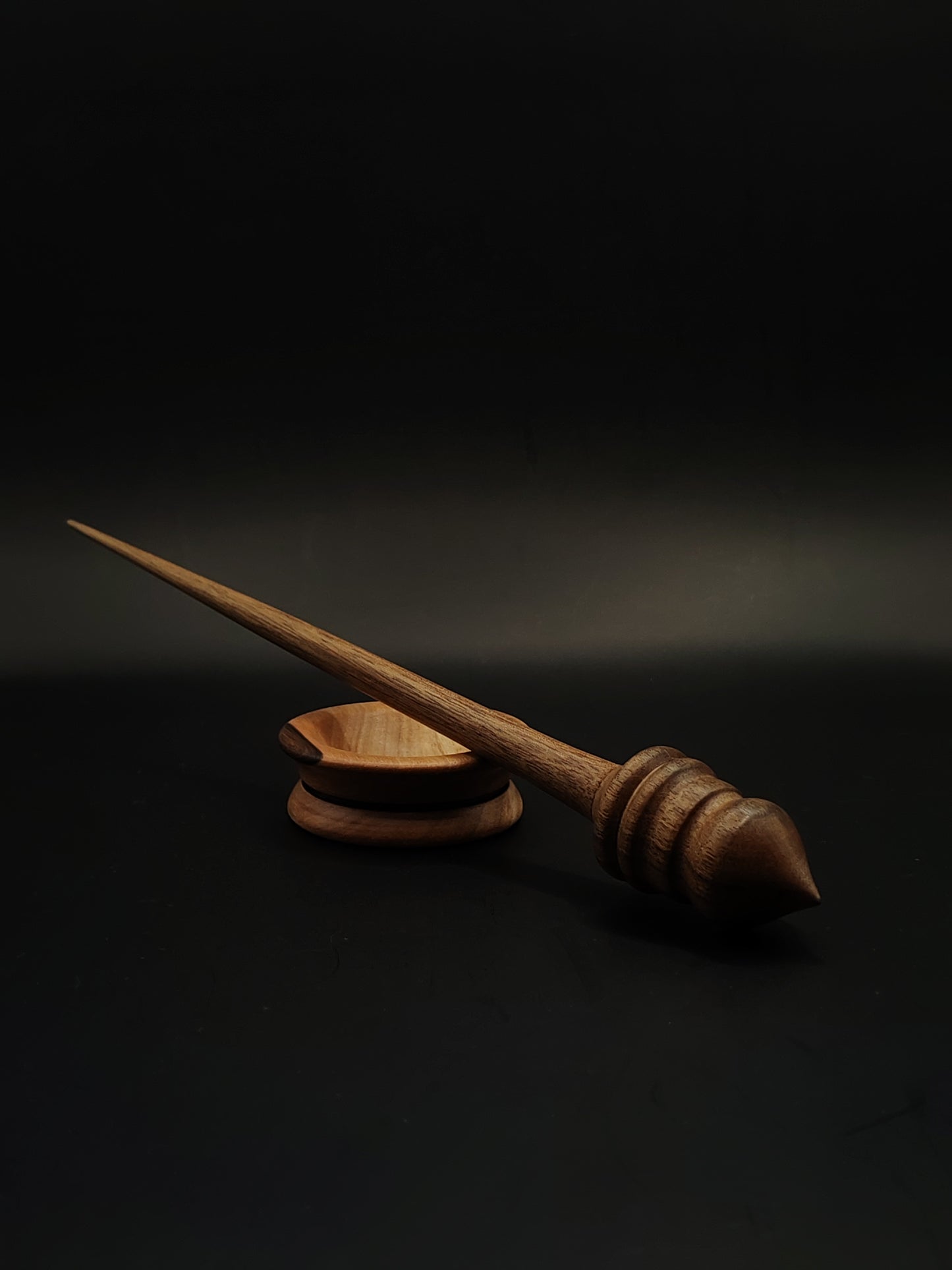Support Spindle Set: Walnut (26 cm / 10.24 in, 21 g / 0.74 oz) with Walnut Support Bowl