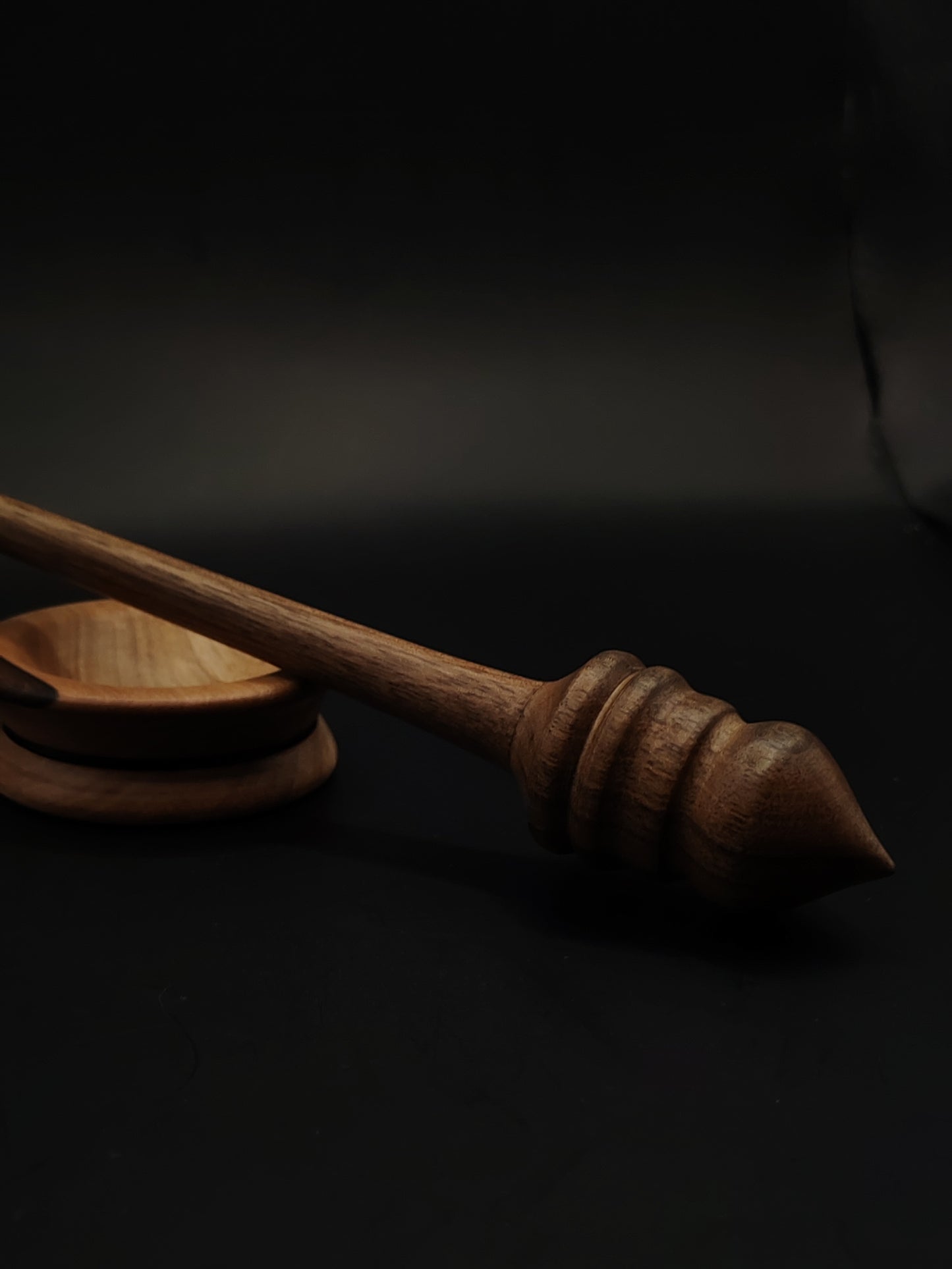 Support Spindle Set: Walnut (26 cm / 10.24 in, 21 g / 0.74 oz) with Walnut Support Bowl