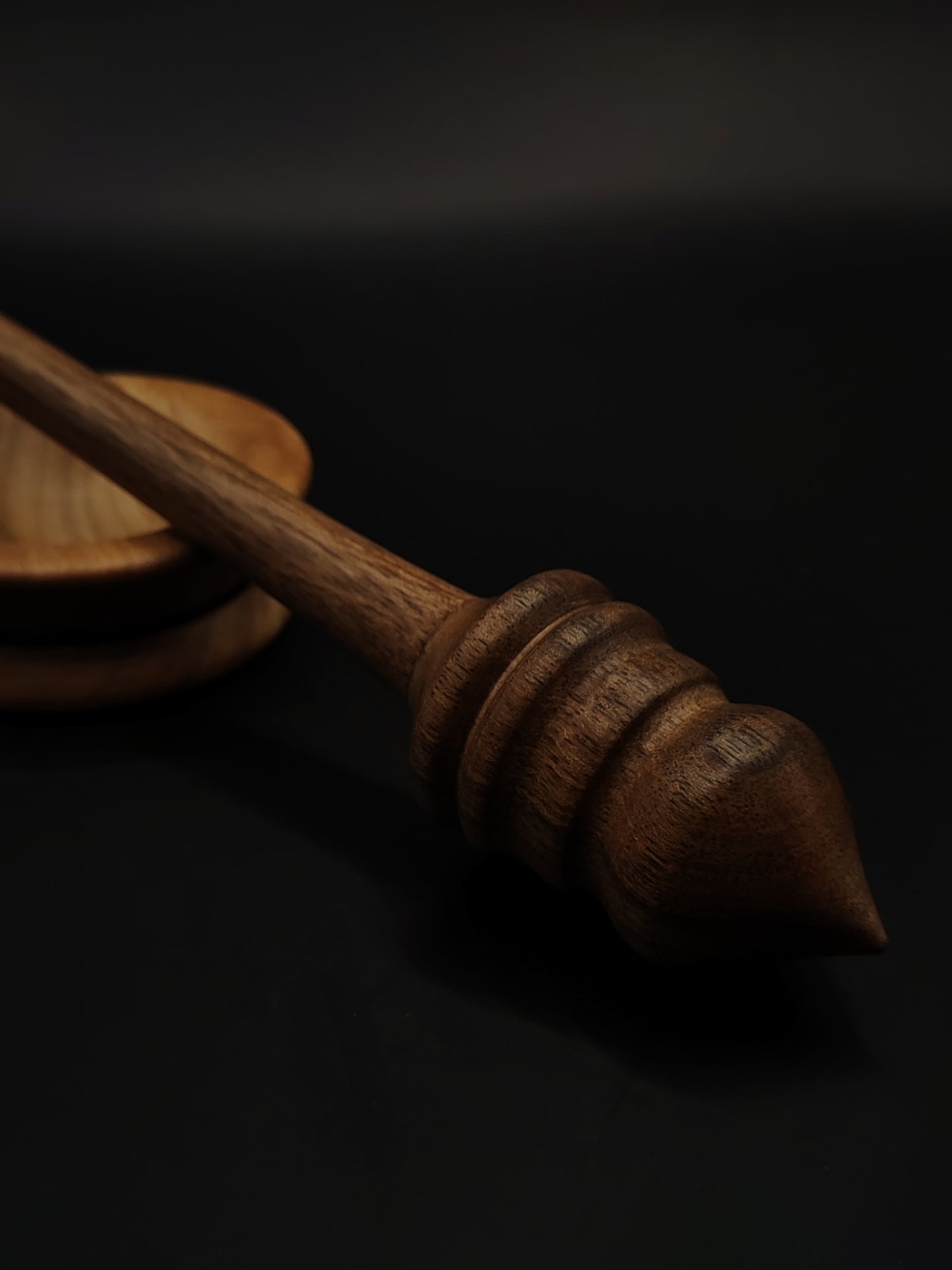 Support Spindle Set: Walnut (26 cm / 10.24 in, 21 g / 0.74 oz) with Walnut Support Bowl