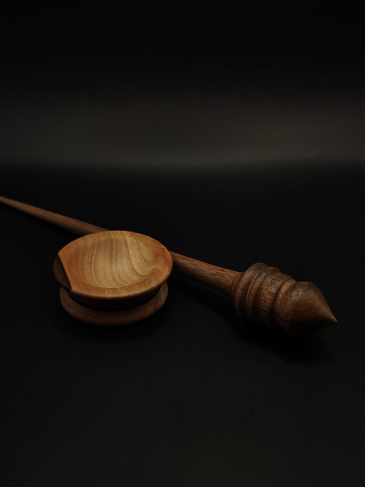 Support Spindle Set: Walnut (26 cm / 10.24 in, 21 g / 0.74 oz) with Walnut Support Bowl