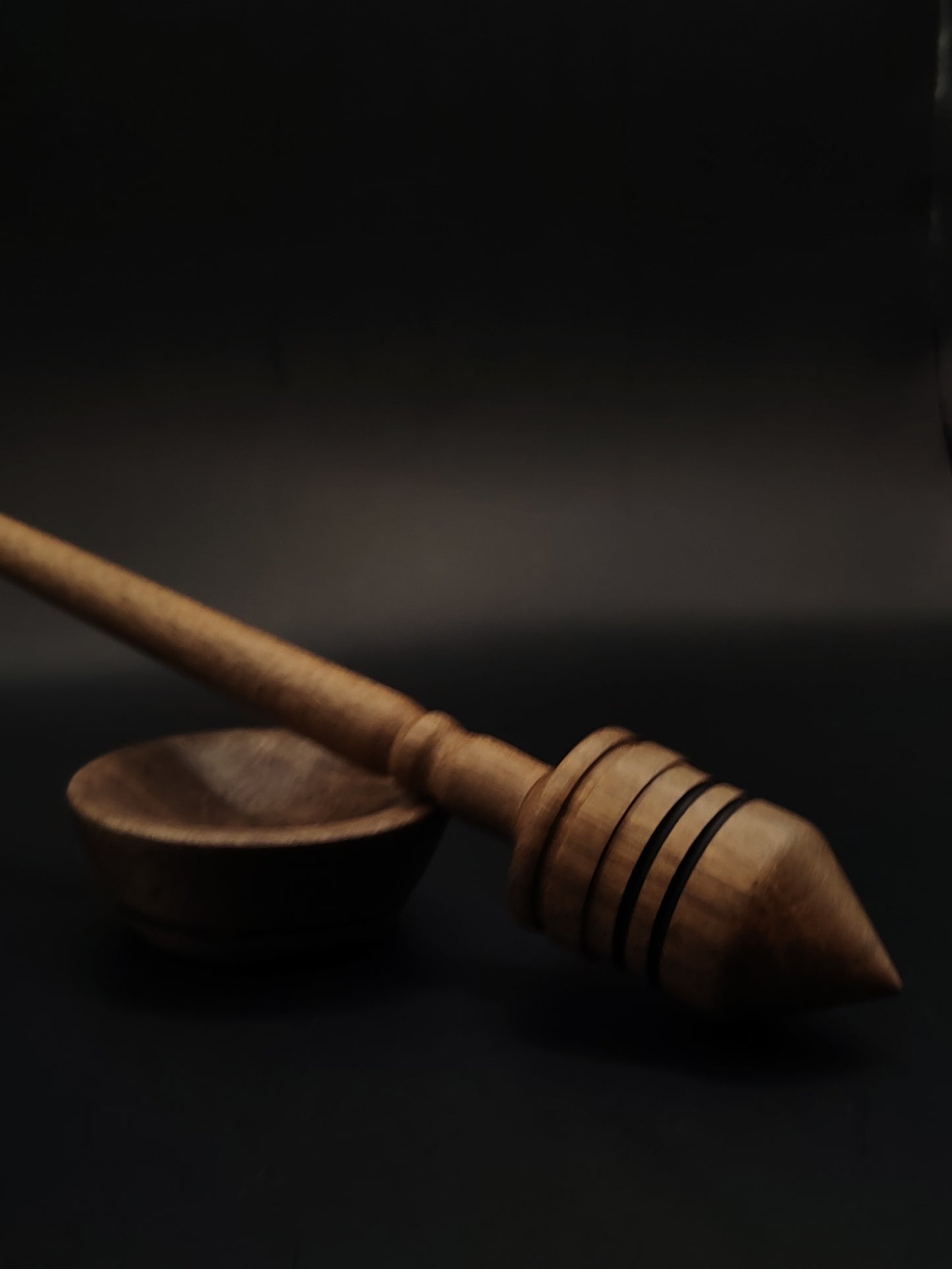 Support Spindle Set: Walnut (26 cm / 10.24 in, 25 g / 0.88 oz) with Walnut Support Bowl