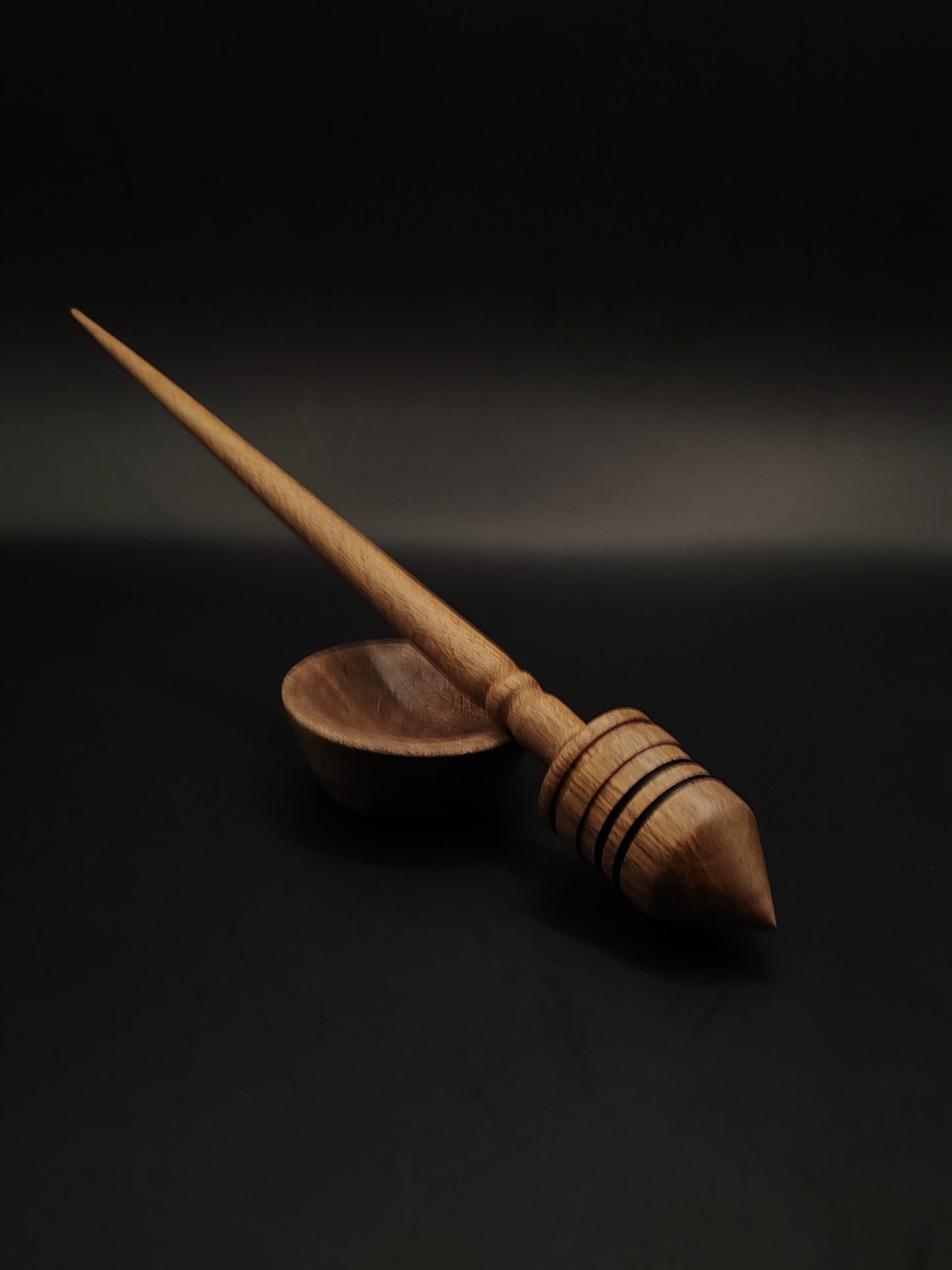 Support Spindle Set: Walnut (26 cm / 10.24 in, 25 g / 0.88 oz) with Walnut Support Bowl