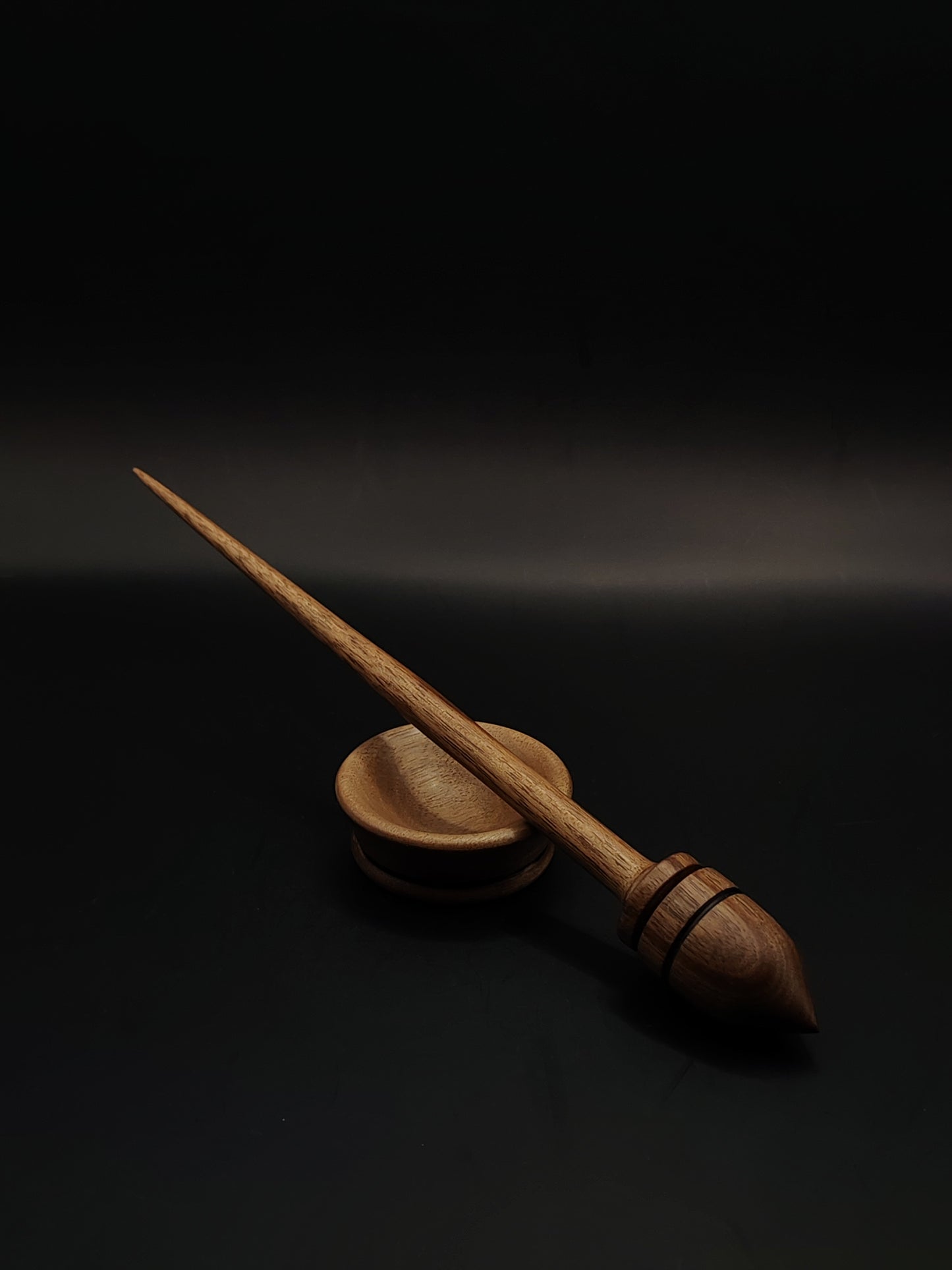 Support Spindle Set: Walnut (25 cm / 9.84 in, 21 g / 0.74 oz) with Walnut Support Bowl