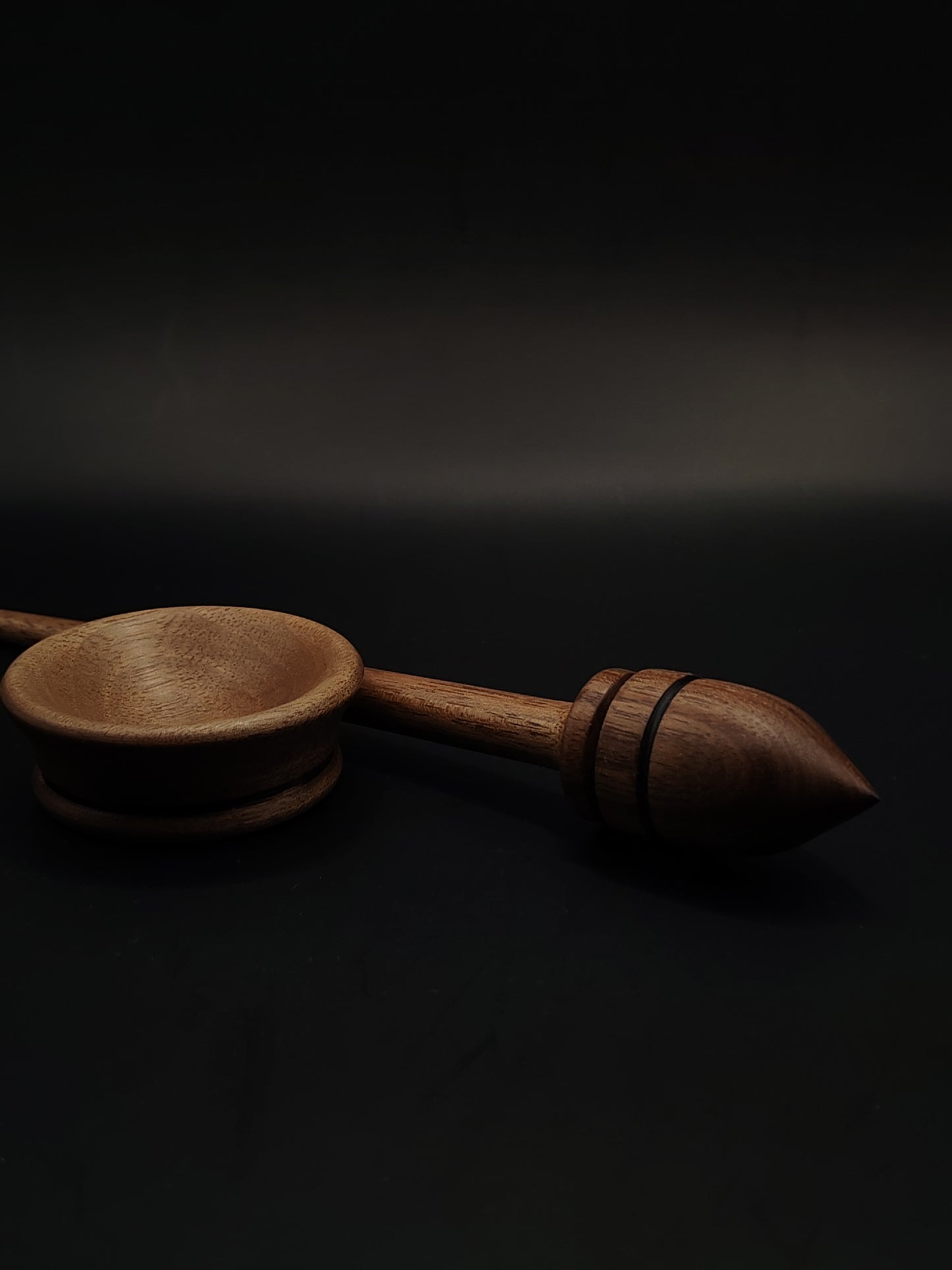 Support Spindle Set: Walnut (25 cm / 9.84 in, 21 g / 0.74 oz) with Walnut Support Bowl