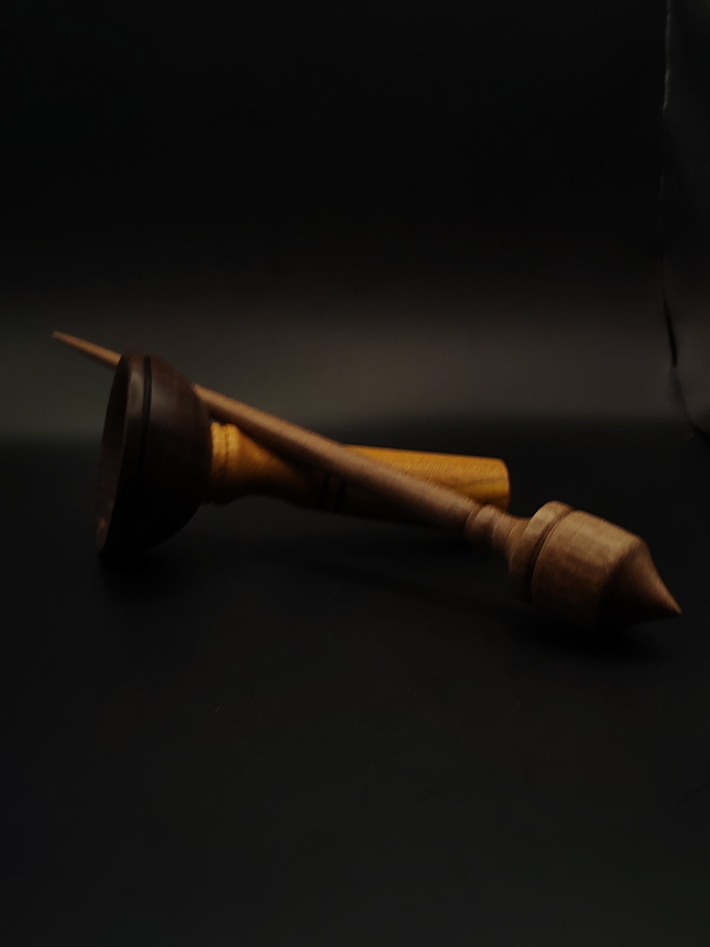 Support Spindle Set: Walnut (24.5 cm / 9.65 in, 23 g / 0.81 oz) with Walnut & Mulberry Lap Support Bowl