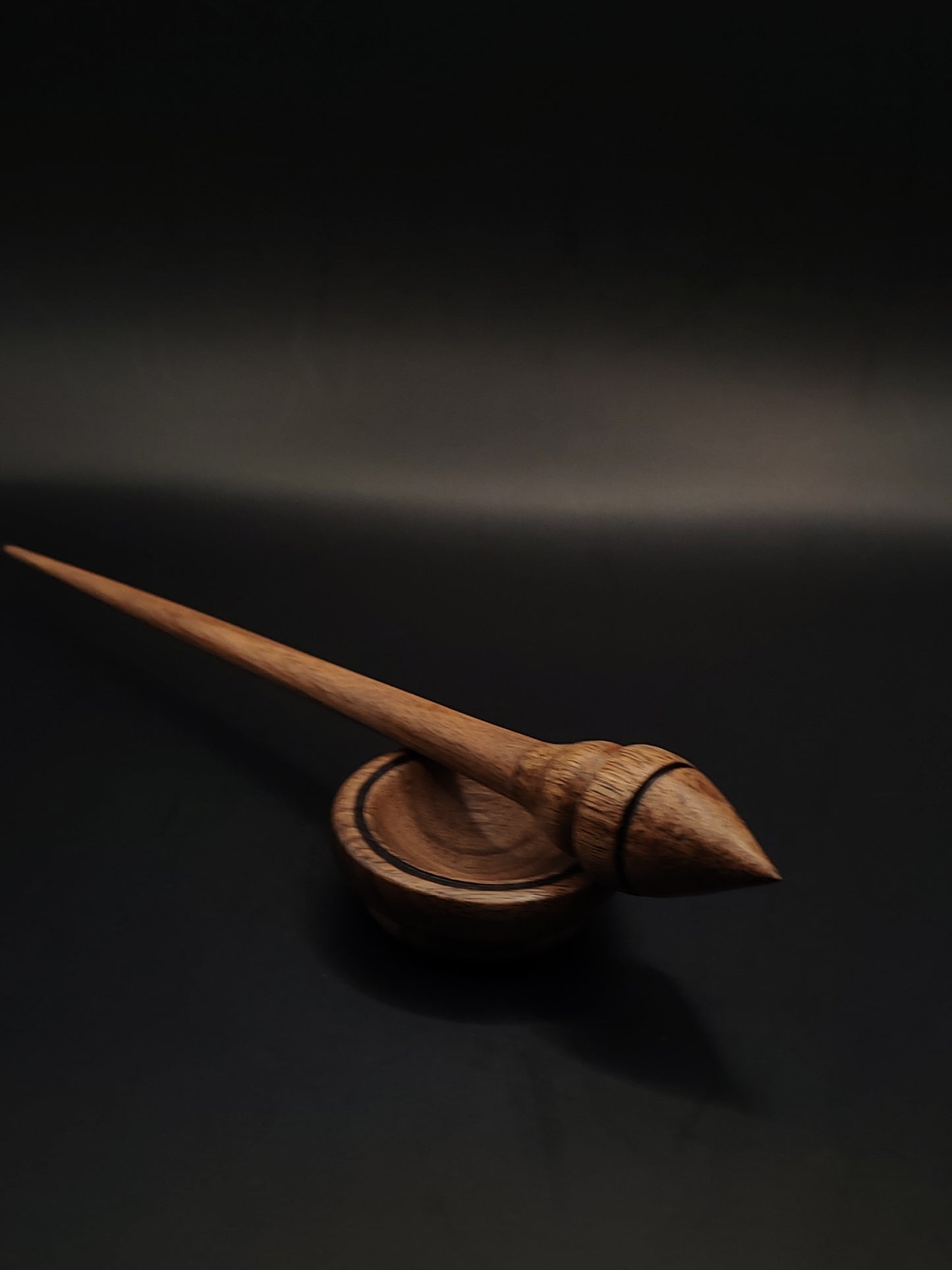 Support Spindle Set: Walnut (23 cm / 9.06 in, 16 g / 0.56 oz) with Walnut Support Bowl