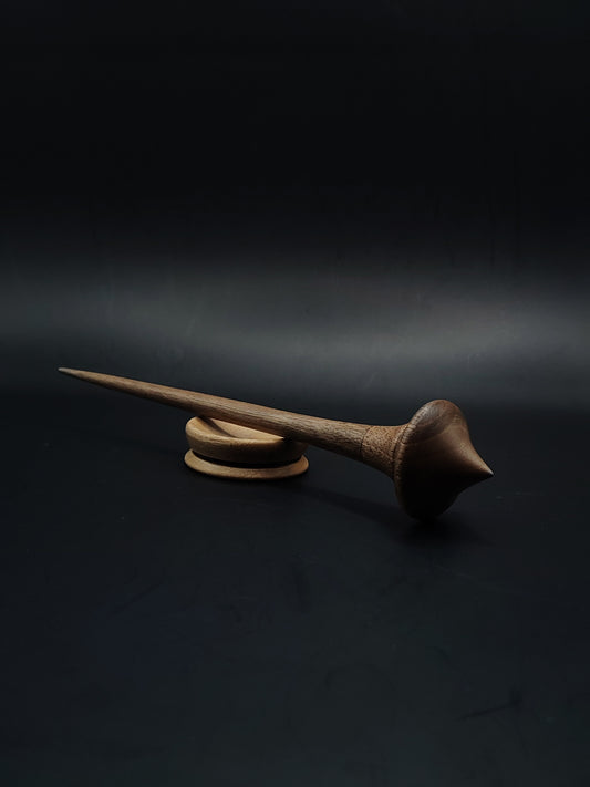 Support Spindle Set: Walnut (20.5 cm / 8.07 in, 19 g / 0.67 oz) with Grey Walnut Support Bowl