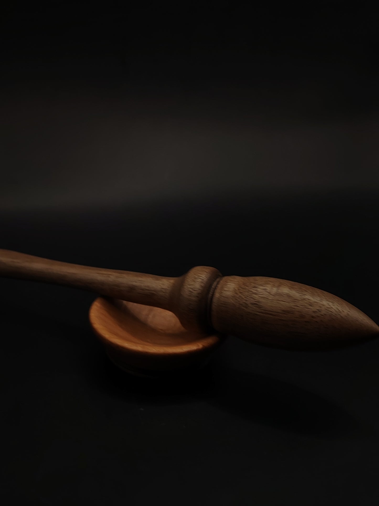 Artisan Support Spindle Set: Walnut Wood (26.5 cm / 10.43 in, 25 g / 0.88 oz) with Beech Support Bowl